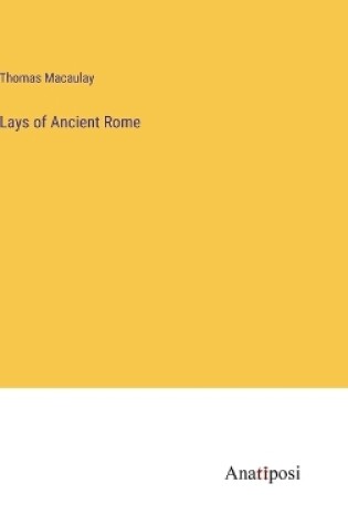 Cover of Lays of Ancient Rome