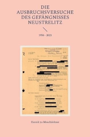 Cover of Die Ausbruchsversuche des Gefängnisses Neustrelitz