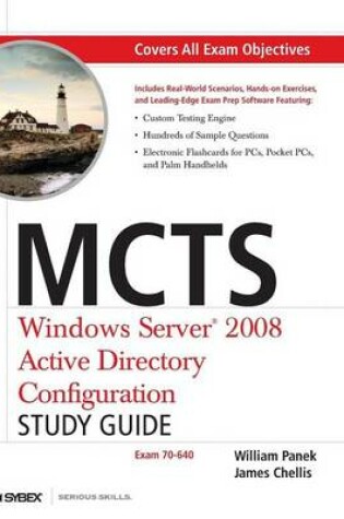 Cover of McTs Windows Server 2008 Active Directory Configuration Study Guide