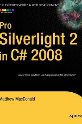 Cover of Pro Silverlight 2 in C# 2008