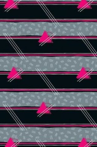 Cover of Bullet Journal Abstract Pattern Pink Triangles