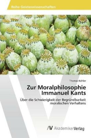 Cover of Zur Moralphilosophie Immanuel Kants