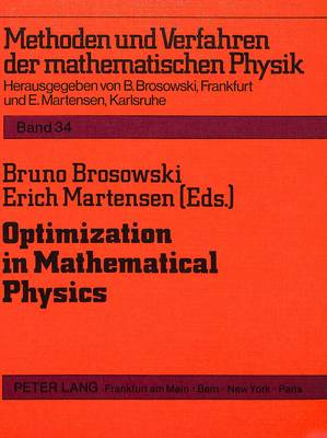 Cover of Optimization in Mathematical Physics