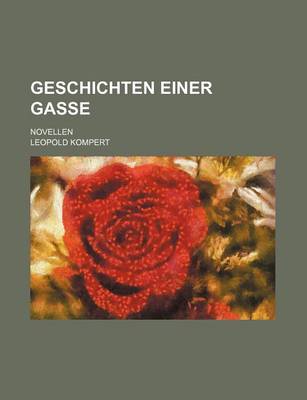 Book cover for Geschichten Einer Gasse; Novellen