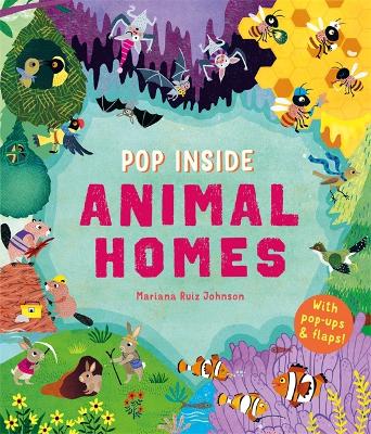 Book cover for Pop Inside: Animal Homes