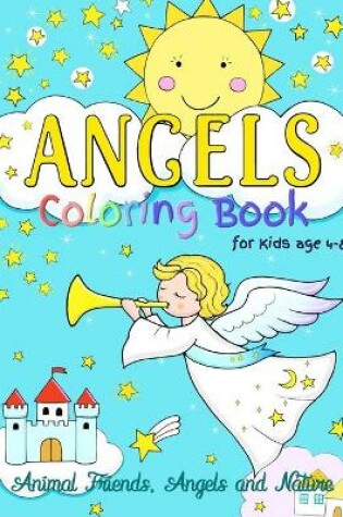 Cover of Angels Coloring Book for Kids ages 4-8