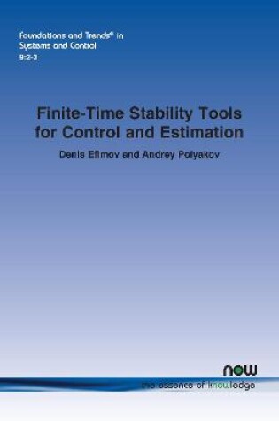 Cover of Finite-Time Stability Tools for Control and Estimation