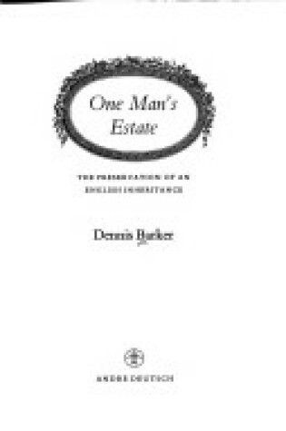 Cover of One Man's Estate