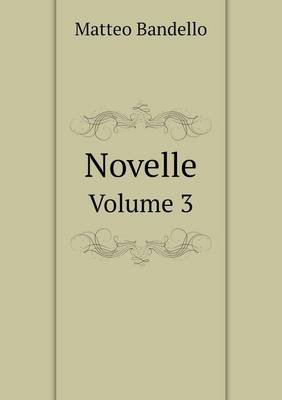 Book cover for Novelle Volume 3