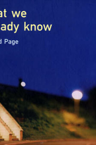 Cover of What We Already Know