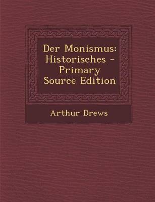 Book cover for Der Monismus