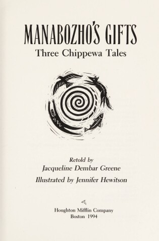 Cover of Manabozho's Gifts