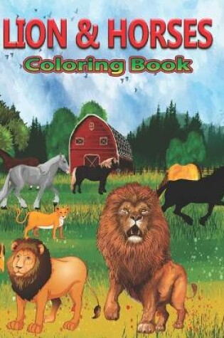 Cover of Lion & Horses Coloring Book