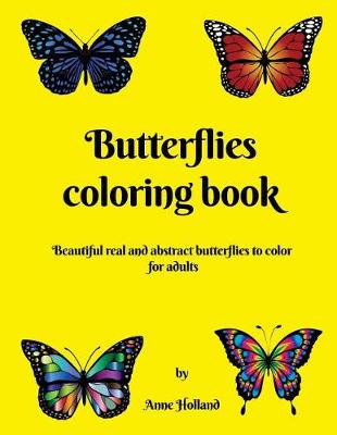 Book cover for Butterflies coloring book
