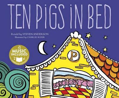 Book cover for Ten Pigs in Bed (Sing-Along Math Songs)