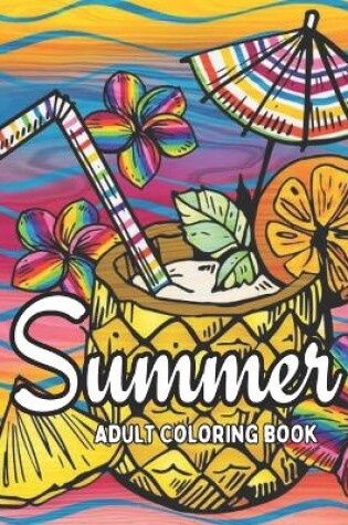 Cover of Summer Adult Coloring Book