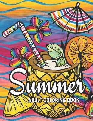 Book cover for Summer Adult Coloring Book