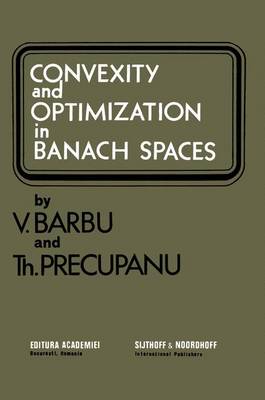 Book cover for Barbu, Convex Opt Banach Sp,