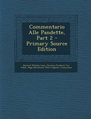 Book cover for Commentario Alle Pandette, Part 2