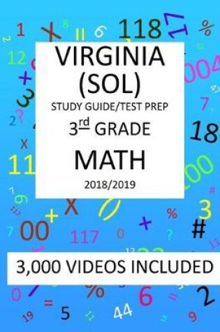 Cover of 3rd Grade VIRGINIA SOL, 2019 MATH, Test Prep