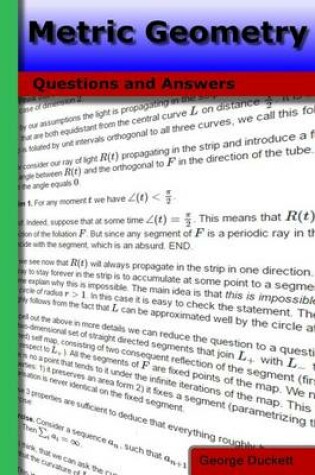 Cover of Metric Geometry