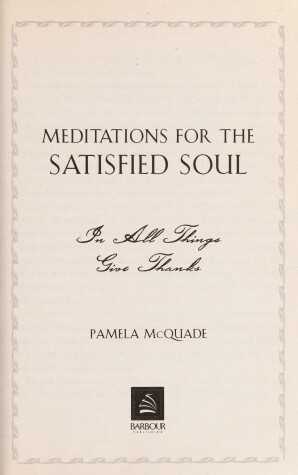 Book cover for Meditations for the Satisfied Soul