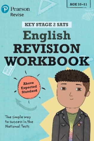 Cover of Pearson REVISE Key Stage 2 SATs English Revision Workbook - Above Expected Standard for the 2025 and 2026 exams