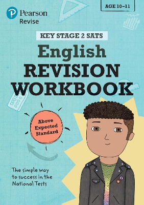 Book cover for Pearson REVISE Key Stage 2 SATs English Revision Workbook - Above Expected Standard for the 2025 and 2026 exams