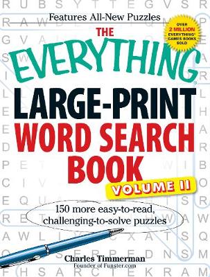 Book cover for The Everything Large-Print Word Search Book, Volume II
