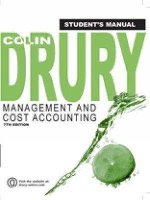 Book cover for Management and Cost Accounting, Student Manual