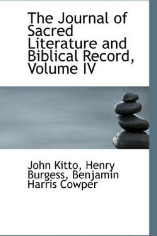 Cover of The Journal of Sacred Literature and Biblical Record, Volume IV