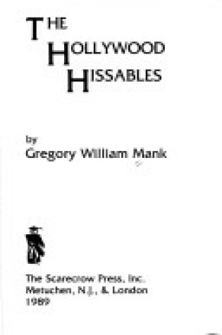 Cover of The Hollywood Hissables