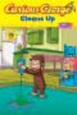 Book cover for Curious George Cleans Up (Cgtv Reader)