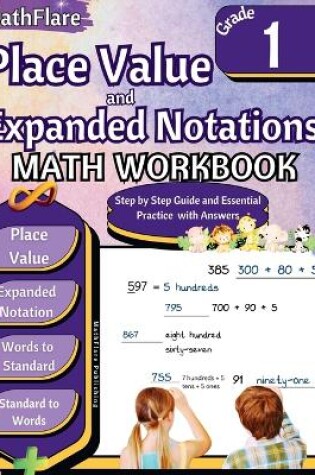 Cover of Place Value and Expanded Notations Math Workbook 1st Grade