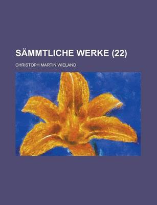 Book cover for Sammtliche Werke (22)