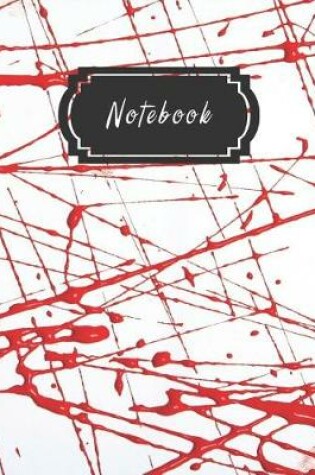 Cover of Red Splatter Paint Art 4x4 Graph Notebook