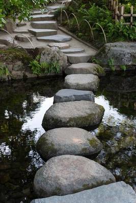 Book cover for Zen Stone Path in a Japanese Garden Journal