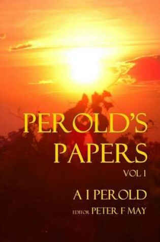 Cover of Perolds Papers Vol I