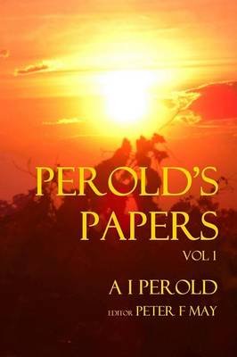 Book cover for Perolds Papers Vol I