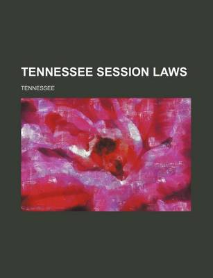 Book cover for Tennessee Session Laws