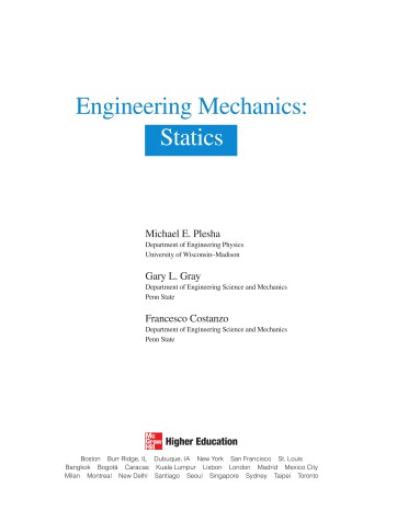 Book cover for Engineering Mechanics