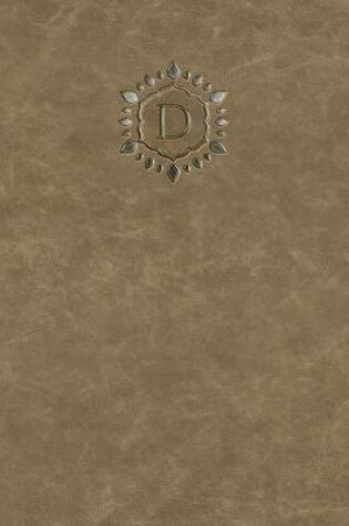 Cover of Monogram "D" Sketchbook
