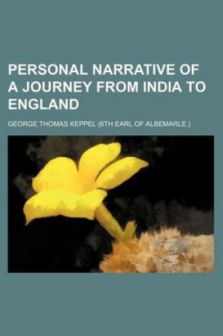 Cover of Personal Narrative of a Journey from India to England