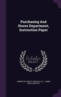 Book cover for Purchasing and Stores Department, Instruction Paper