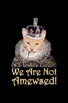 Book cover for Not Amused Meme Cat With Crown Journal