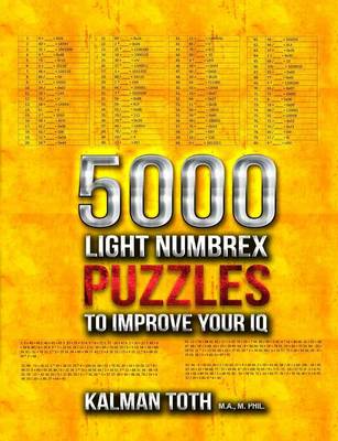 Book cover for 5000 Light Numbrex Puzzles to Improve Your IQ