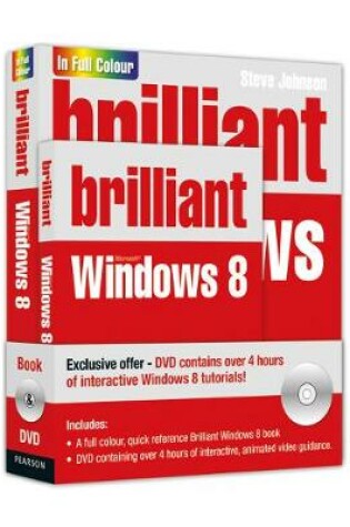 Cover of Brilliant Windows 8 Book and DVD pack