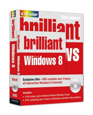 Book cover for Brilliant Windows 8 Book and DVD pack