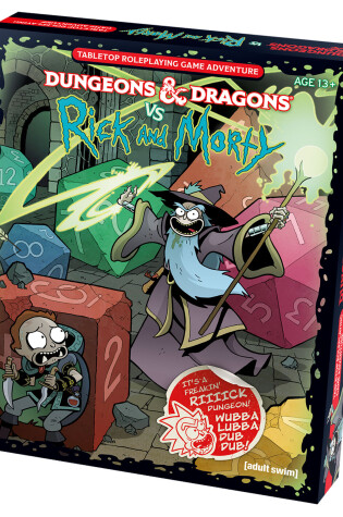 Cover of Dungeons & Dragons vs Rick and Morty (D&D Tabletop Roleplaying Game Adventure Boxed Set)