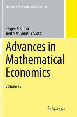 Cover of Advances in Mathematical Economics Volume 19